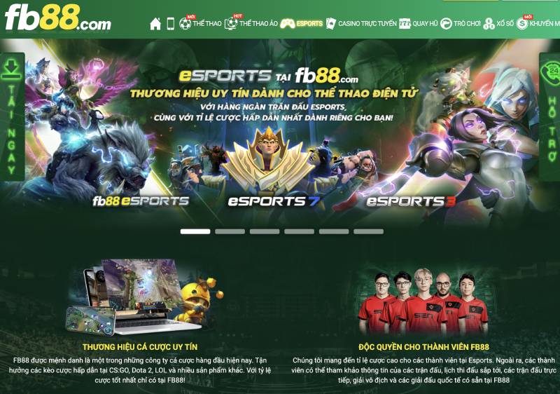 FB88 - link Fb 88 nhà cái thể thao uy tín fb88.com tặng 88k 16 Cá cược Esports – Thể thao điện tử đỉnh cao